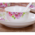 Haonai high quality ceramic dinner set with customized printing